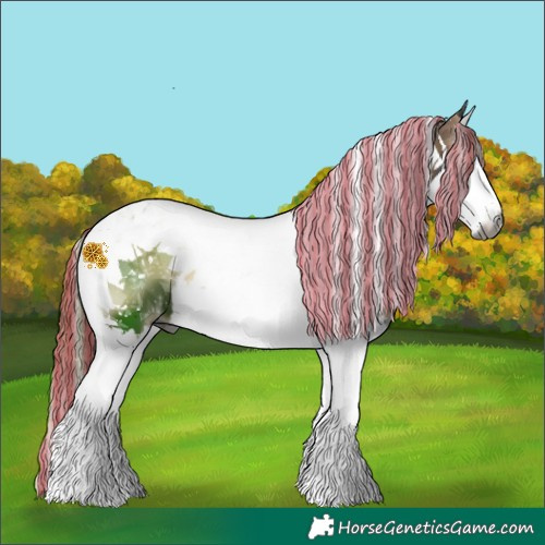 Horse Color:Gray Painted Liver Red Onyx Splash Tobiano 
