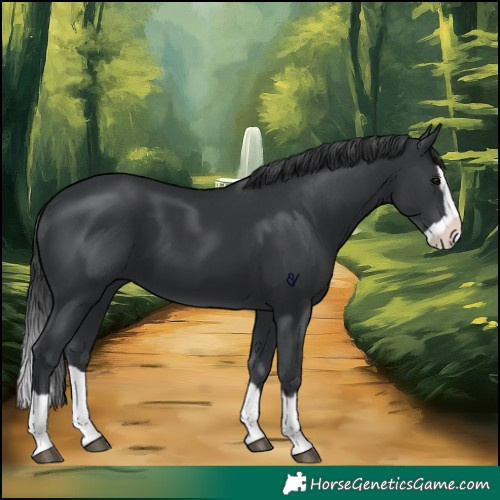 Horse Color:Black Splash 