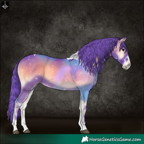 Horse Color:Watercolor Blue Onyx Sabino Tobiano 