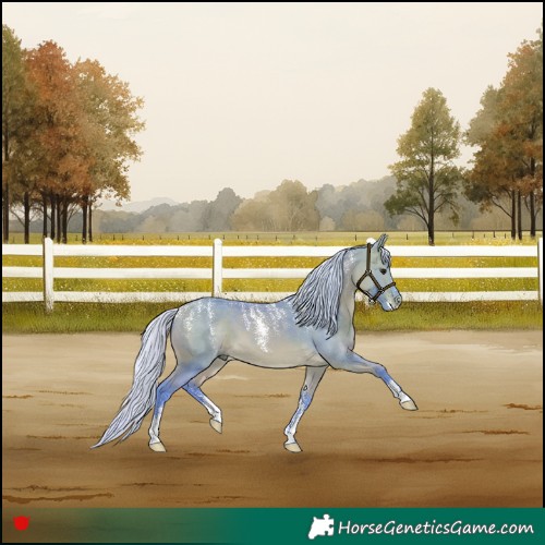 Horse Color:Powder White Watercolor Silver Buckskin 