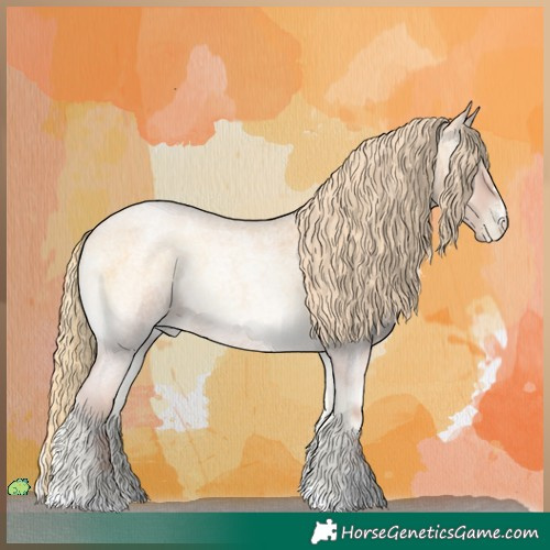 Horse Color:Red Onyx Roan Pearl 