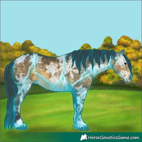Horse Color:Thunderstruck Buckskin Ice Sabino 