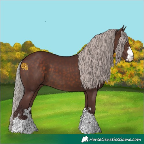 Horse Color:Chocolate Silver Brown 