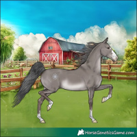 Horse Color:Platinum Liver Red Dun Mushroom 