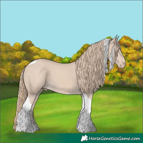 Horse Color:Smoky Creme Tobiano