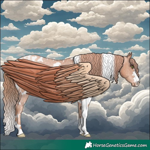 Horse Color:White Spotted Gold Champagne Appaloosa 