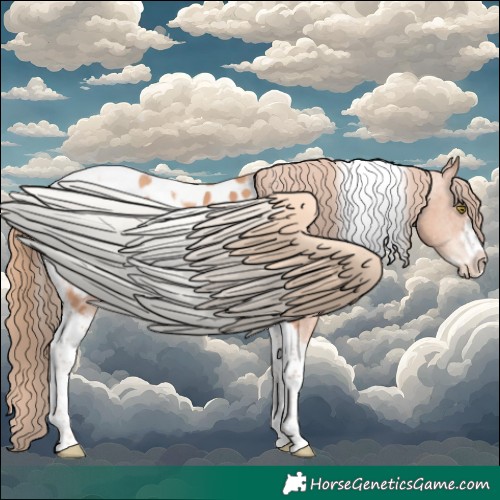 Horse Color:Gold Champagne Tobiano Frame Appaloosa 