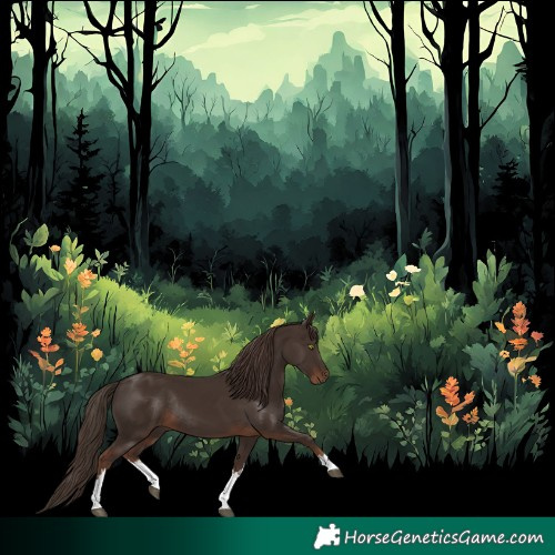 Horse Color:White Spotted Liver Chestnut Rabicano 