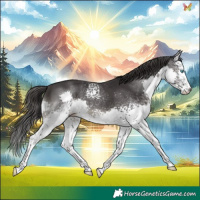 Horse Color:White Spotted Smoky Black Splash