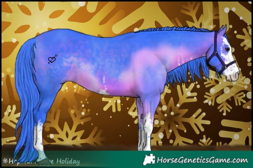 Horse Color:Watercolor White Spotted Bay 
