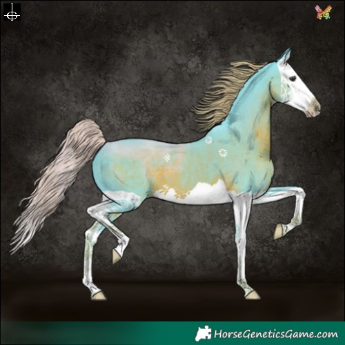 Horse Color:Watercolor Liver Chestnut Splash 