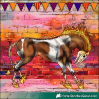 Horse Color:Bay Tobiano 