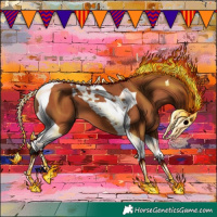 Horse Color:Bay Tobiano 