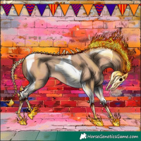 Horse Color:Amber Champagne Tobiano