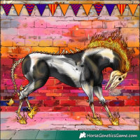Horse Color:Black Tobiano 
