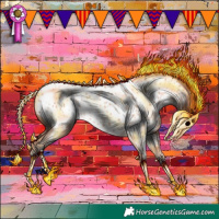 Horse Color:Amber Champagne Near Leopard 