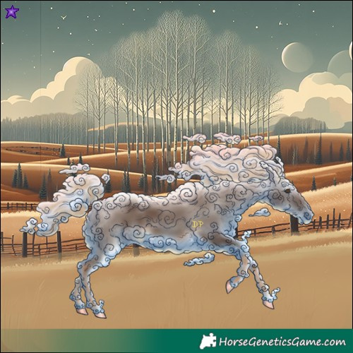 Horse Color:Gray Chocolate Palomino 