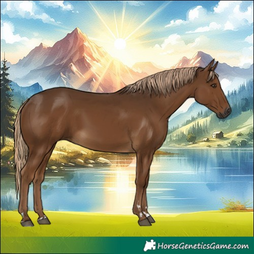 Horse Color:Gray Chocolate Palomino 