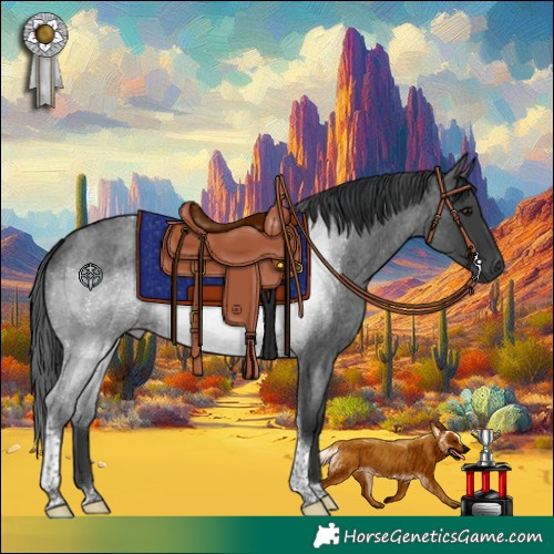 Horse Color:Blue Roan Tobiano 