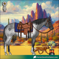 Horse Color:Blue Roan Tobiano 