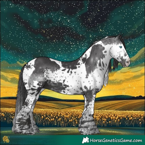Horse Color:Black Splash Tobiano 
