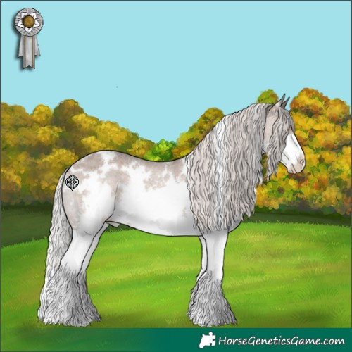 Horse Color:White Spotted Silver Brown Roan Dun Splash Varnish 