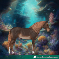Horse Color:Liver Chestnut Tobiano Rabicano 