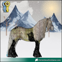 Horse Color:Void Plaid  Silver Brown Ice Onyx Tobiano 