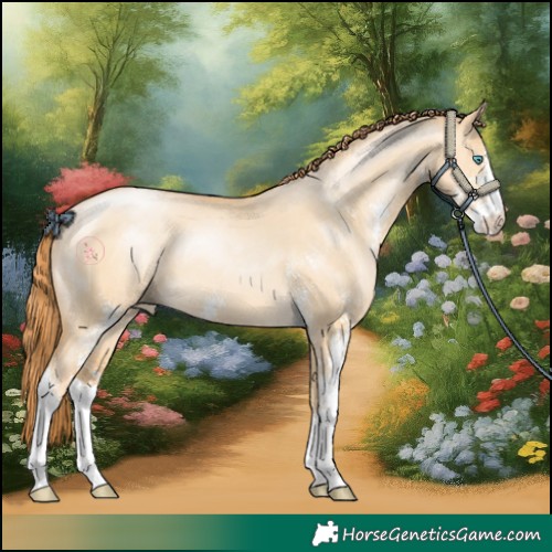 Horse Color:Buckskin Pearl Dun Sabino 