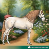 Horse Color:Buckskin Pearl Dun Sabino