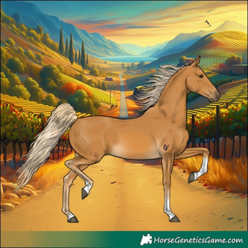 Horse Color:Palomino Tobiano 