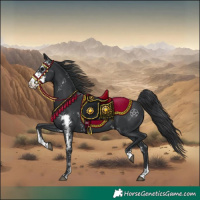 Horse Color:Black Sabino 