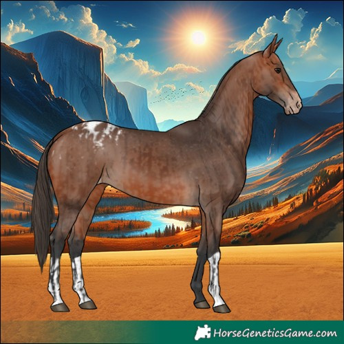 Horse Color:Bay Appaloosa  and Bay Appaloosa 