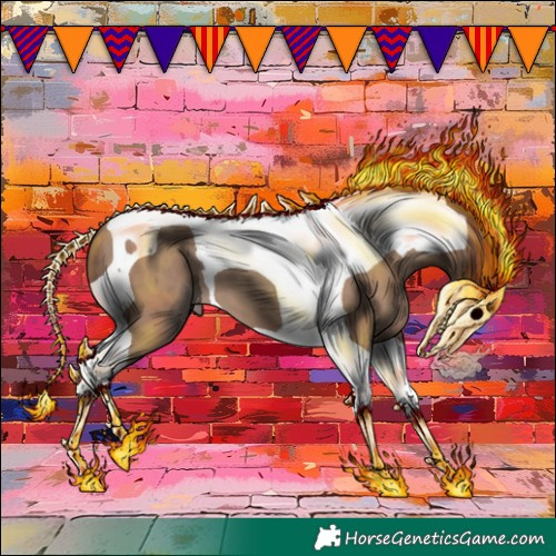 Horse Color:Classic Champagne Tobiano 