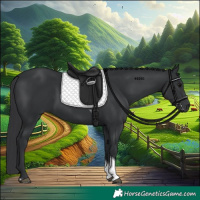 Horse Color:Black Tobiano 