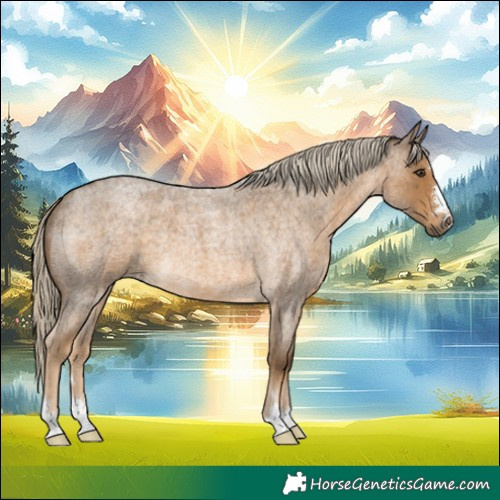 Horse Color:Chocolate Palomino Roan 