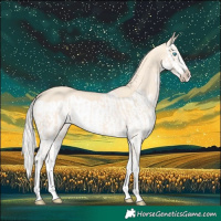 Horse Color:Cremello Splash  and Cremello Splash 