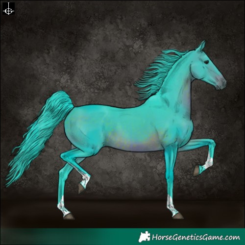 Horse Color:Watercolor Brown Tobiano 