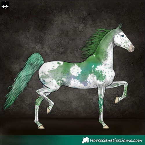 Horse Color:Watercolor Brown Splash Tobiano 