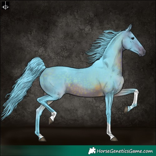 Horse Color:Watercolor White Spotted Brown Tobiano 