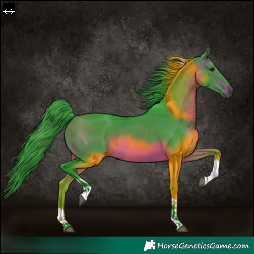 Horse Color:Watercolor Brown Tobiano 