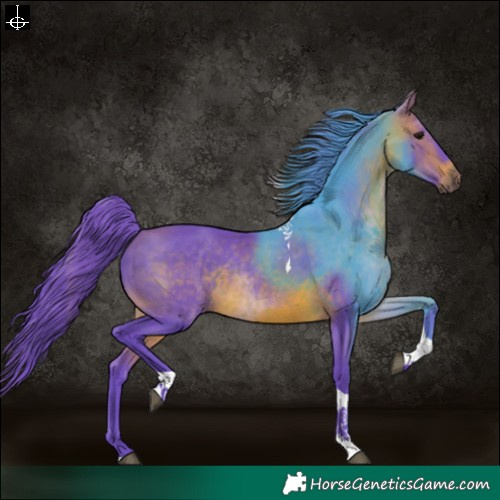 Horse Color:Watercolor Brown Tobiano 