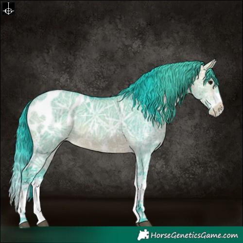 Horse Color:Watercolor White Spotted Bay Ice Dun Splash Blanket Rabicano 