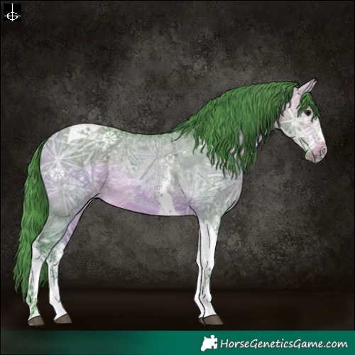 Horse Color:Watercolor Bay Ice Dun Sabino Tobiano Rabicano 