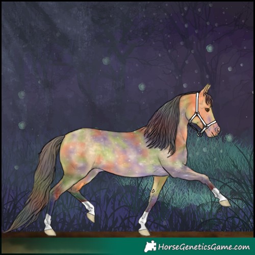 Horse Color:Nacre Buckskin Dun