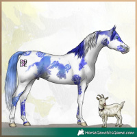 Horse Color:Watercolor Brown Splash Tobiano 