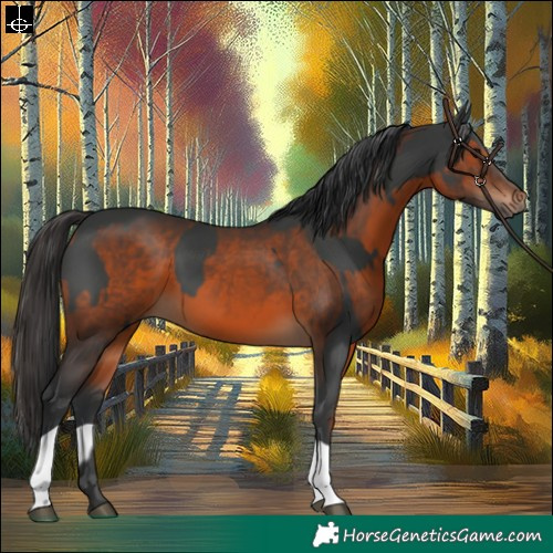 Horse Color:Black  and Brown 
