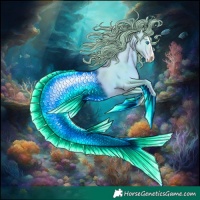 Horse Color:Watercolor Gold Champagne Splash Rabicano 