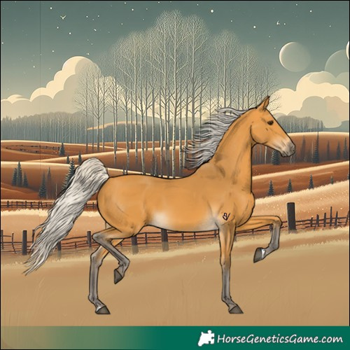 Horse Color:Silver Buckskin