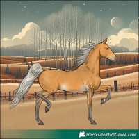 Horse Color:Silver Buckskin 